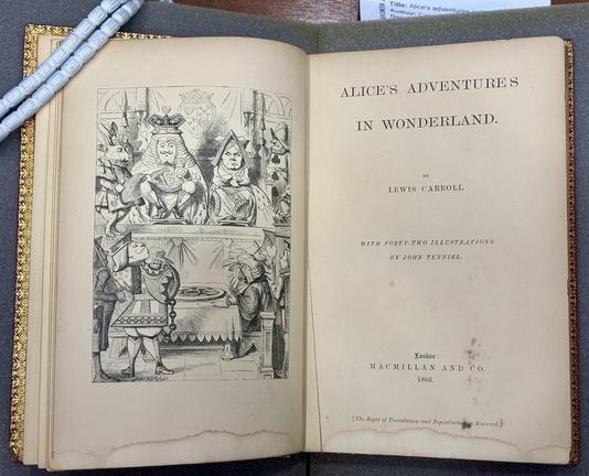 First edition of Alice in Wonderland
