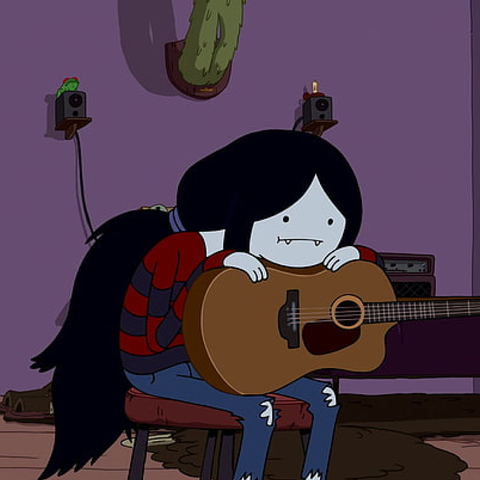 Marceline, from Adventure Time.