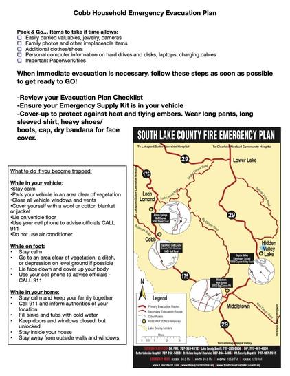 evac checklist