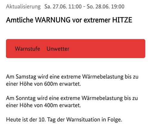Screenshot NINA WarnApp