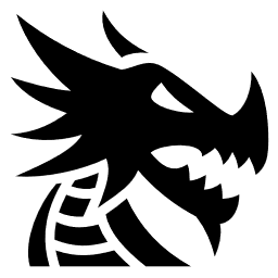 an icon of a dragon's head