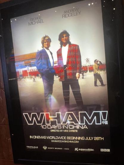 Movie poster for Wham! 10 days in China