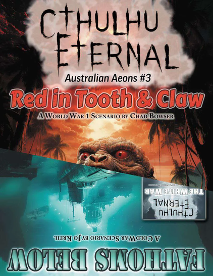 Front Cover for print title AA-Weird #6, collecting "Red in Tooth & Claw", "Fathoms Below", and "The White War"
