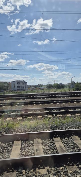Construction works near train station