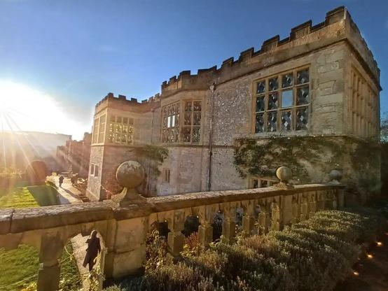 Haddon Hall from the terrace.
