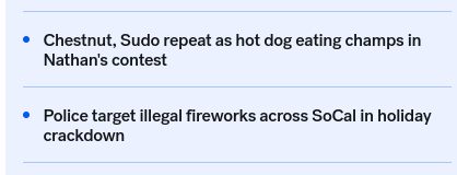 Headline: Chestnut, Sudo repeat as hot dog eating champs in Nathan's contest