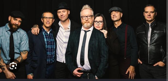 Group shot of the band Flogging Molly