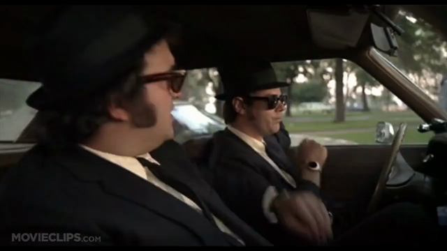 videoclip of the Blues Brothers movie scene:  "I hate Illinois Nazis!"
 Jake and Elwood use their car to drive the group of marching white supremacists off the edge of the road, forcing them to jump off a bridge into the water.