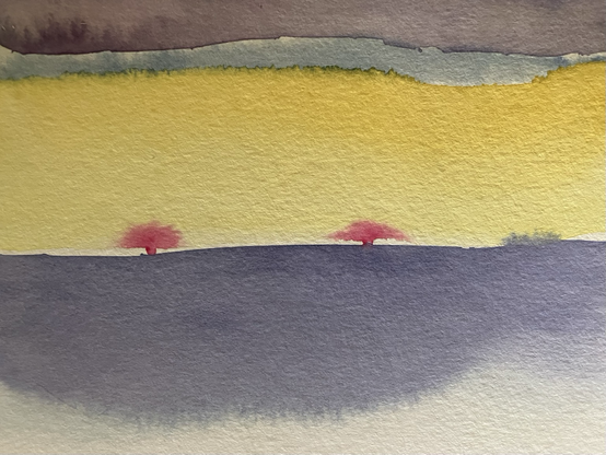 Aquarell mit 2 atombomben