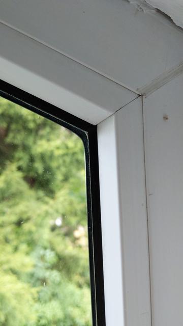 Detailansicht des Fensterrahmens