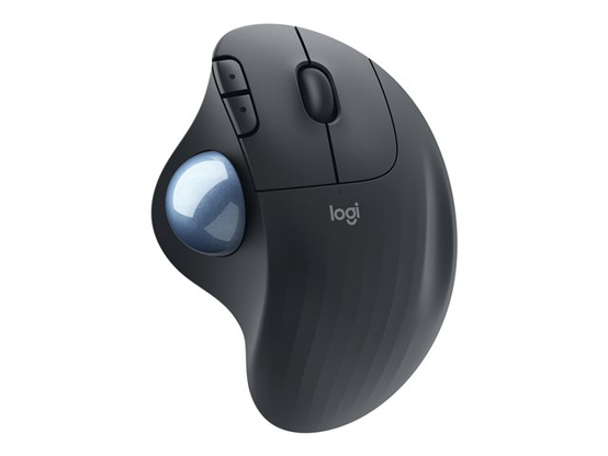 an ergonomic computer mouse. this one uses a large trackball on the left hand side.