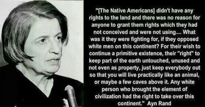 Native Americans don't understand property rights, so the continent is up for grabs