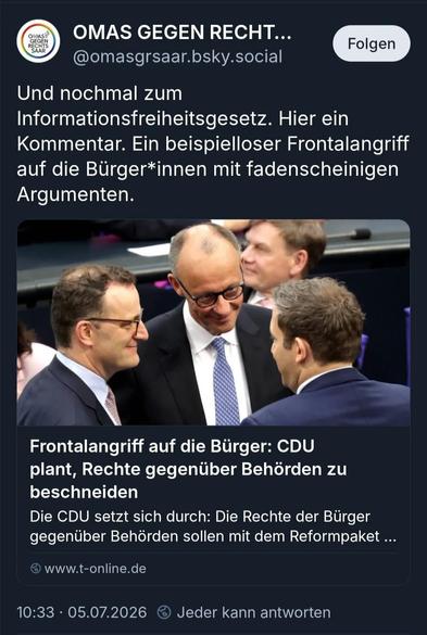 Frontal Angriff auf die Bürger!