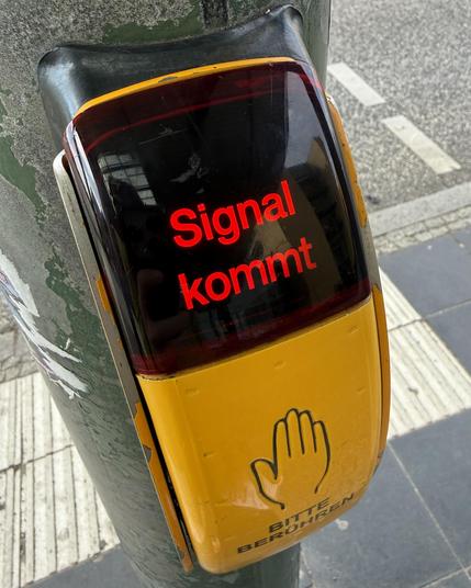 Ampel zeigt „Signal kommt