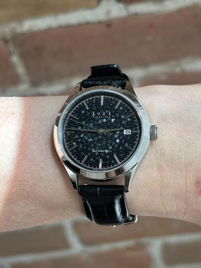 Wrist shot in the shadows.