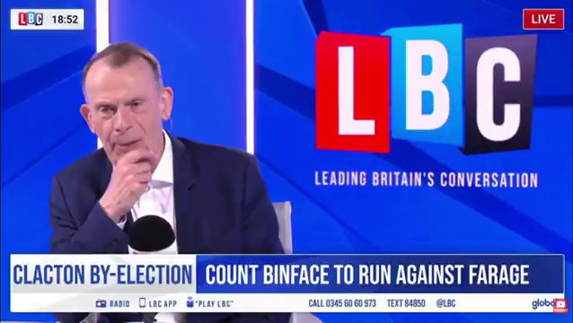 Brief clip of Count Binface on Andrew Marr's LBC show