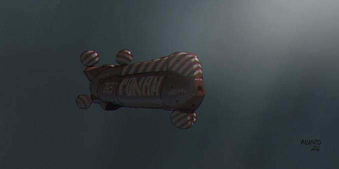 Spaceship doodle.