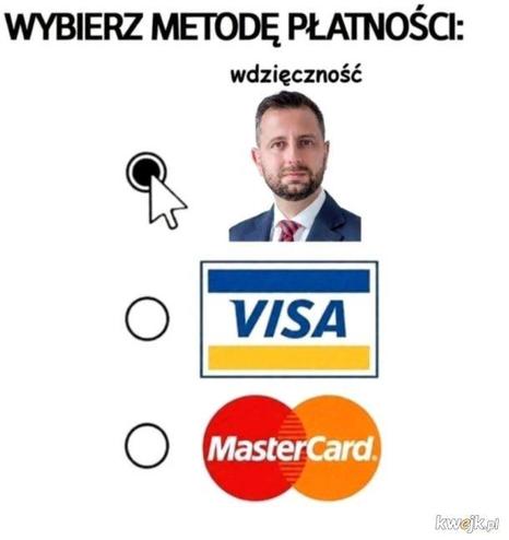 Na obrazku 3 metody płatności: wdzięczność, Visa oraz MasterCard