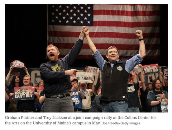Platner being enthusiastic about Troy Jackson.