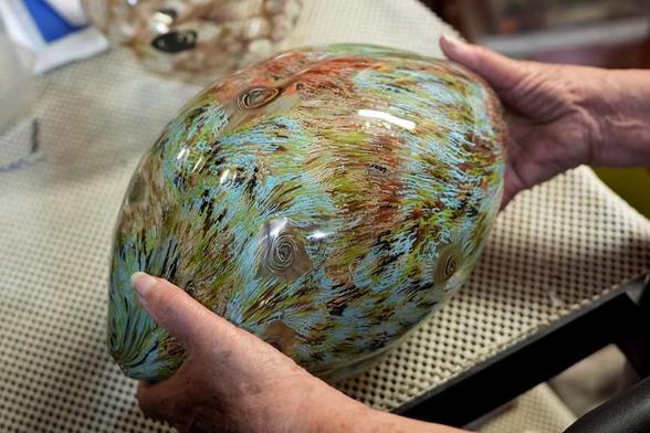 Martinello has recently been creating works like this one, inspired by bush medicine plants.