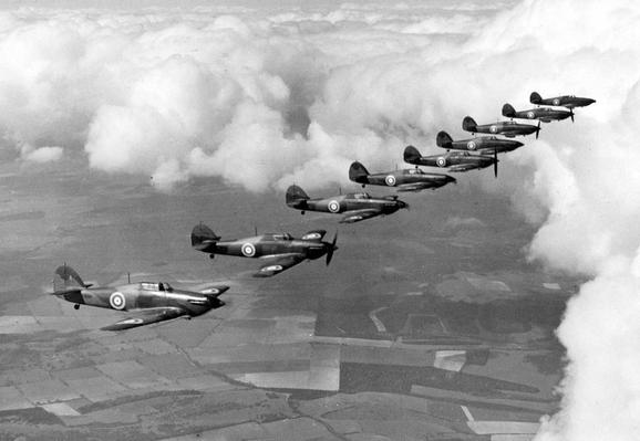 “As the battle began in July 1940, Fighter Command’s Air Marshal Sir Hugh “Stuffy” Dowding had approximately 768 aircraft under his charge after the debacle in France. Of that number, only 520 were still considered battleworthy. While certainly a paltry number given the large airspace the RAF had to cover over the British Isles, this situation drastically improved over the next few weeks. 

By the time the Germans fully launched their offensive in early August, the number of RAF fighters available almost doubled to just over 1,000. Throughout the summer, British aircraft manufacturers produced approximately 500 fighters per month, more than double the number estimated by German intelligence. In addition to this production capacity, the RAF had another 400 planes in storage ready for use. As a result, in the first few weeks of the campaign a regenerated Fighter Command had a fleet of some 1,400 airframes.”

source https://www.nationalww2museum.org/war/articles/battle-britain-not-so-few