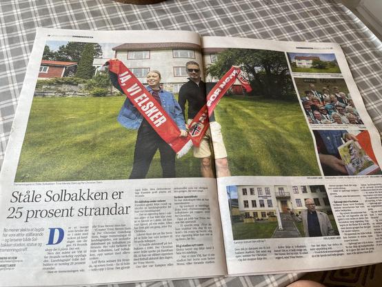 Artikkel med overskrift: “Ståle Solbakken er 25 prosent strander”