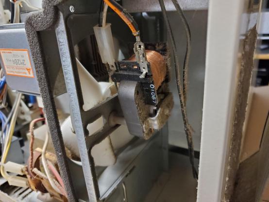 The cooling fan.
