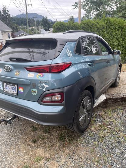 sad car stuck on the cement