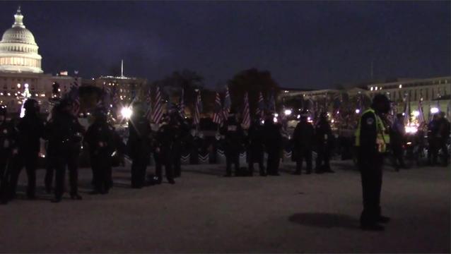 "Bystanders" and myself jeer Patriot Front on Dec 4 2021 at the US Capitol and as they retreat