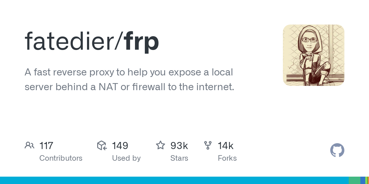 A fast reverse proxy to help you expose a local server behind a NAT or firewall to the internet. - fatedier/frp
