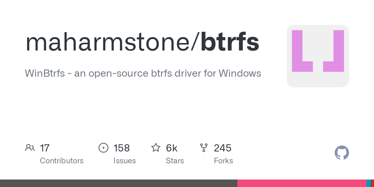 WinBtrfs - an open-source btrfs driver for Windows - maharmstone/btrfs
