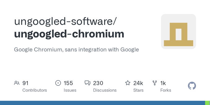 Google Chromium, sans integration with Google. Contribute to ungoogled-software/ungoogled-chromium development by creating an account on GitHub.