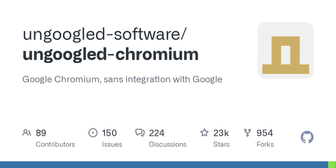 Google Chromium, sans integration with Google. Contribute to ungoogled-software/ungoogled-chromium development by creating an account on GitHub.