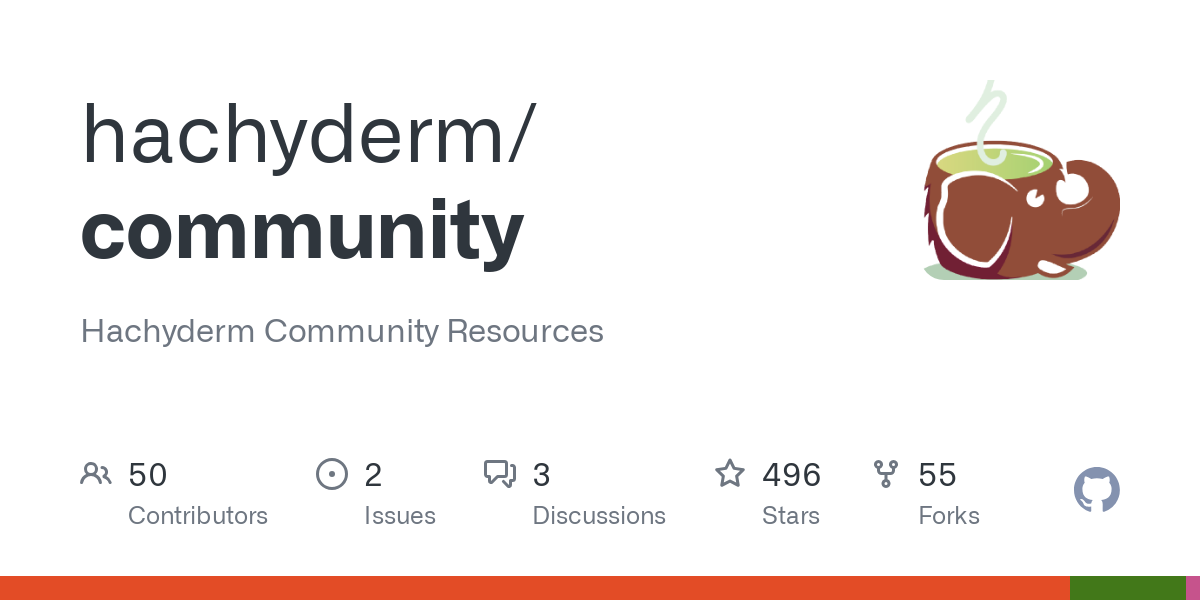 Hachyderm Community Resources. Contribute to hachyderm/community development by creating an account on GitHub. Hachyderm Community Resources. Contribute to hachyderm/community development by creating an account on GitHub.