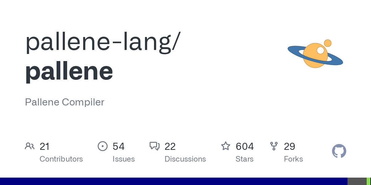 Pallene Compiler. Contribute to pallene-lang/pallene development by creating an account on GitHub.