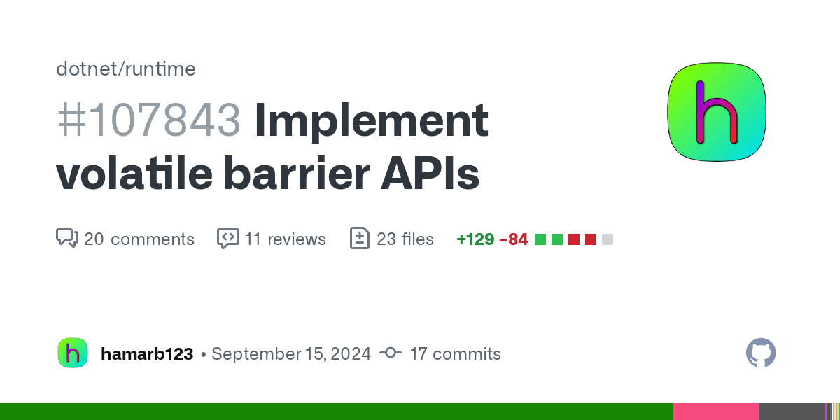 Fixes #98837
This implements the proposed Read-ReadWrite and ReadWrite-Write barriers. Note: I haven't implemented any tests yet.
/cc @jkotas @VSadov @kouvel