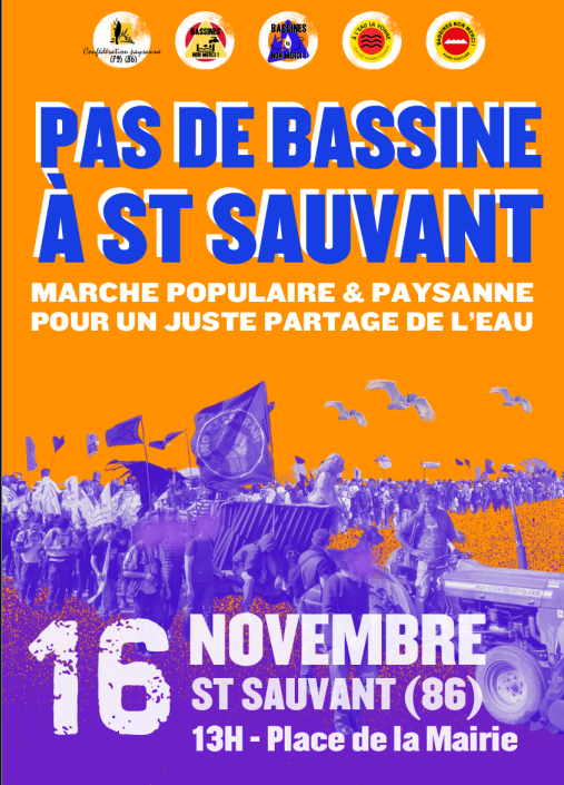 Nouvelle mobilisation contre les méga bassines