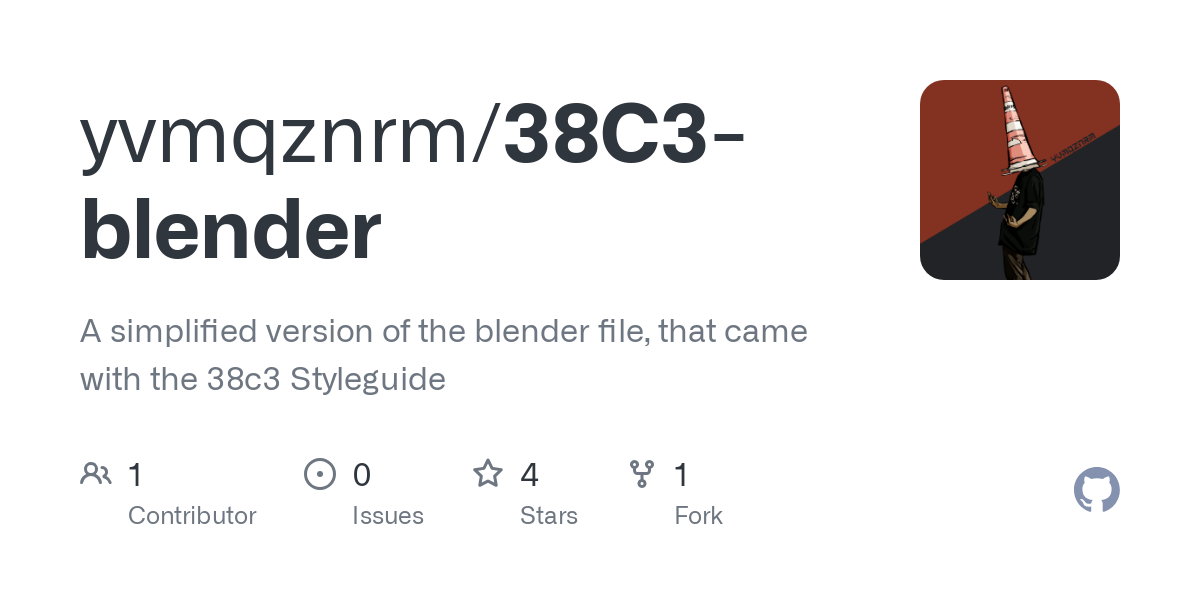A simplified version of the blender file, that came with the 38c3 Styleguide - yvmqznrm/38C3-blender