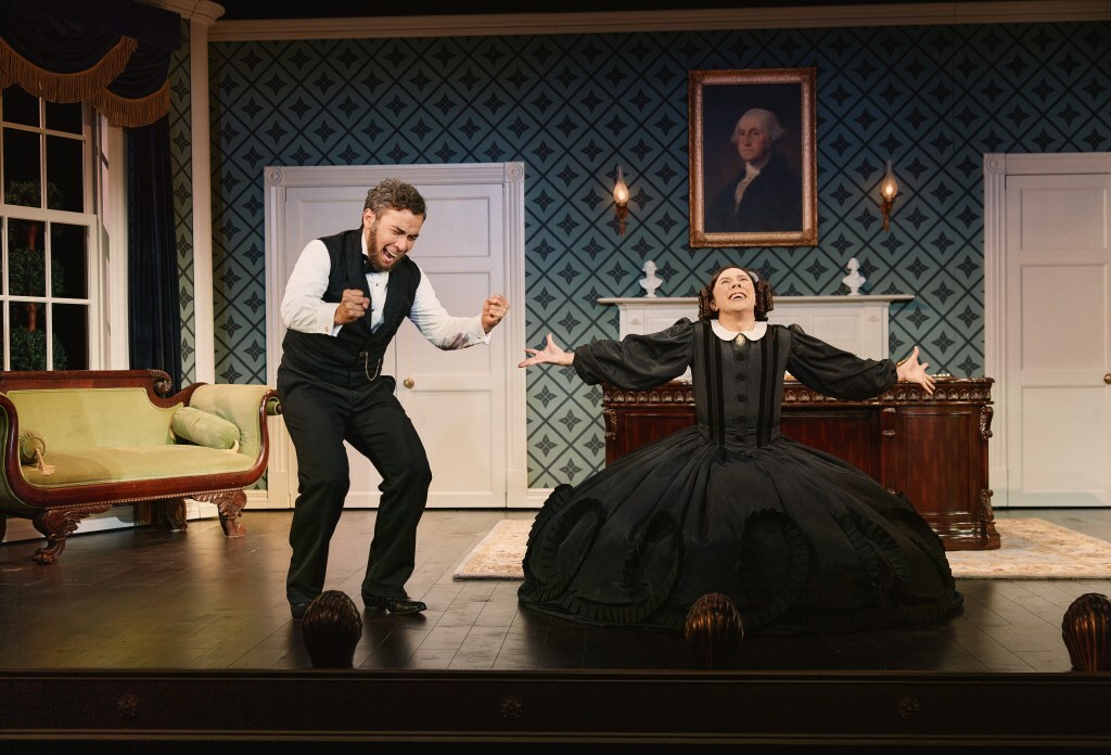 Conrad Ricamora and Cole Escola in 'Oh, Mary!' on Broadway
