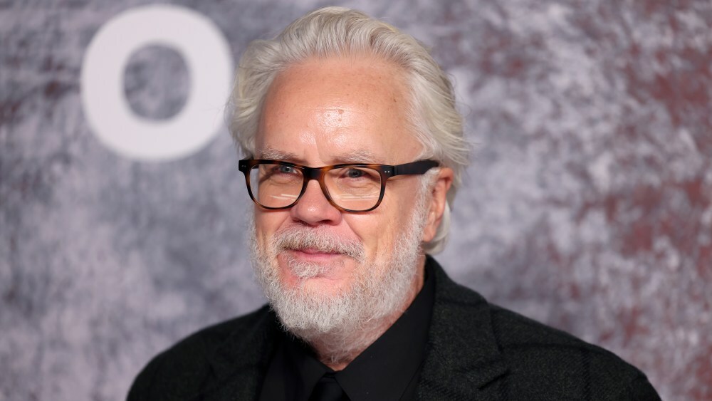 LONDON, ENGLAND - OCTOBER 29: Tim Robbins attends the "Silo" Season Two World Premiere at Picturehouse Central on October 29, 2024 in London, England. (Photo by Tristan Fewings/Getty Images)