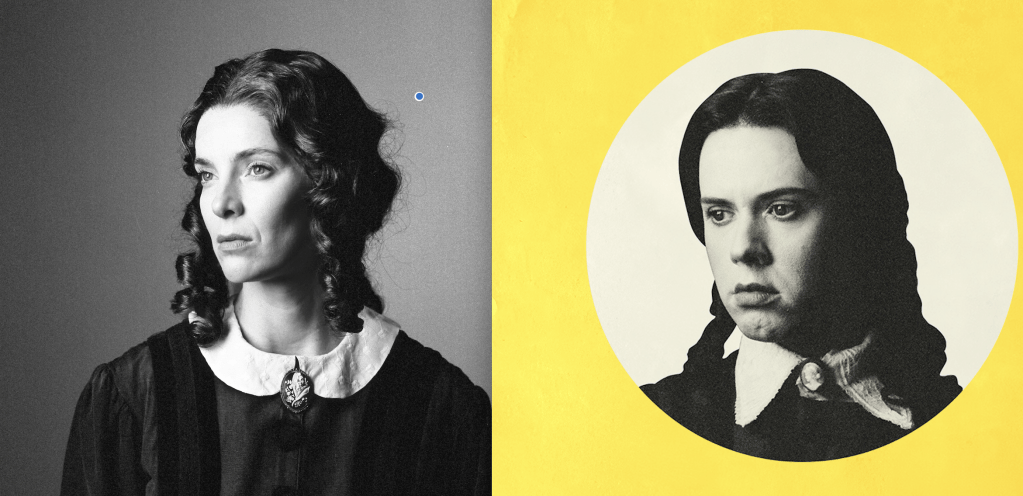 Betty Gilpin, Cole Escola in costume as Mary Todd Lincoln Oh, Mary!