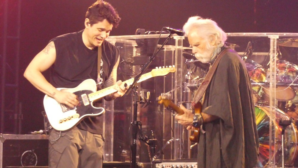 John Mayer and Bob Weir of Dead & Company at their last date at Sphere