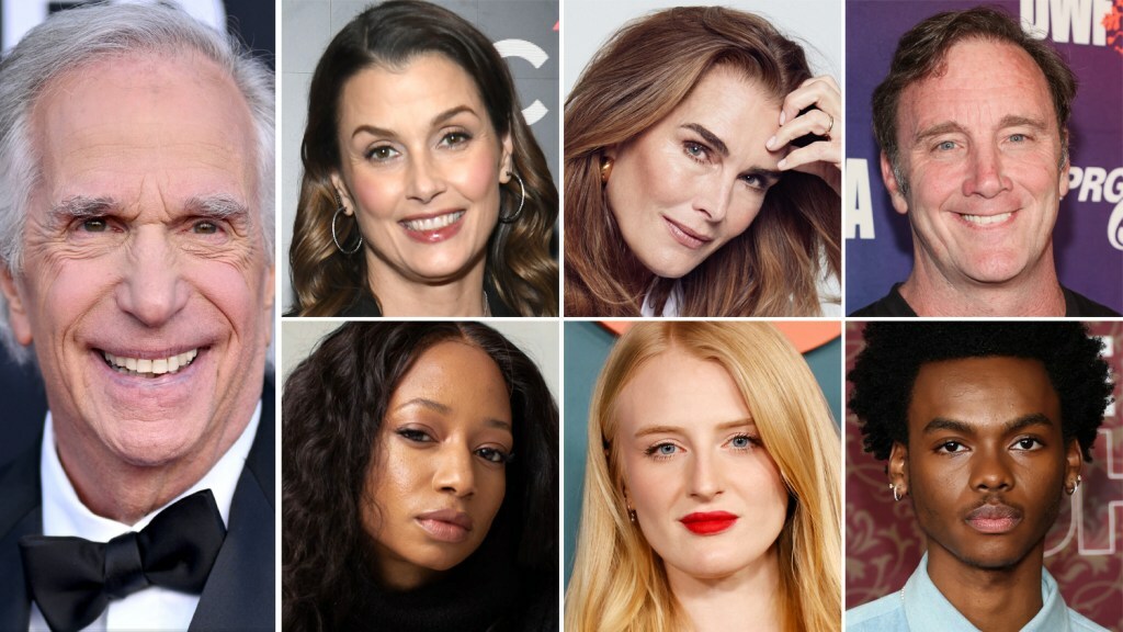 Henry Winkler, Bridget Moynahan, Brooke Shields, Jay Mohr, Jahi Di'Allo Winston, Hayden Carson Begley, and Monique Coleman