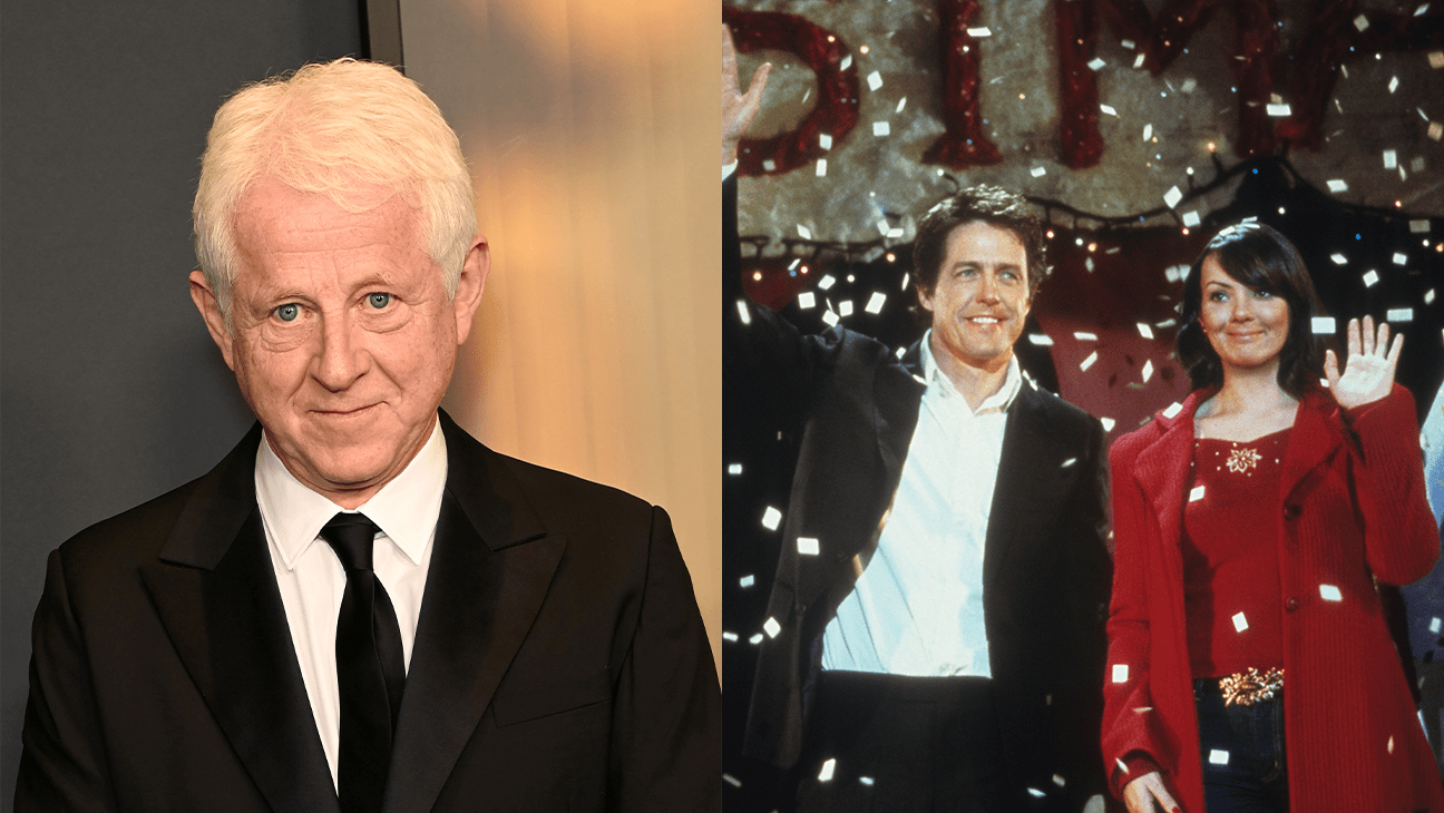 Richard Curtis; Hugh Grant and Martine McCutcheon in 'Love Actually.'