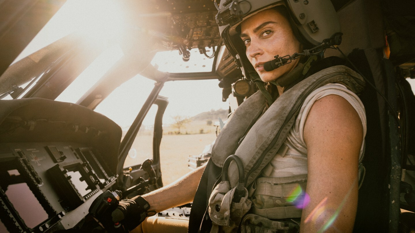 Genesis Rodriguez as Josie Carrillo in the Lioness season two finale.
