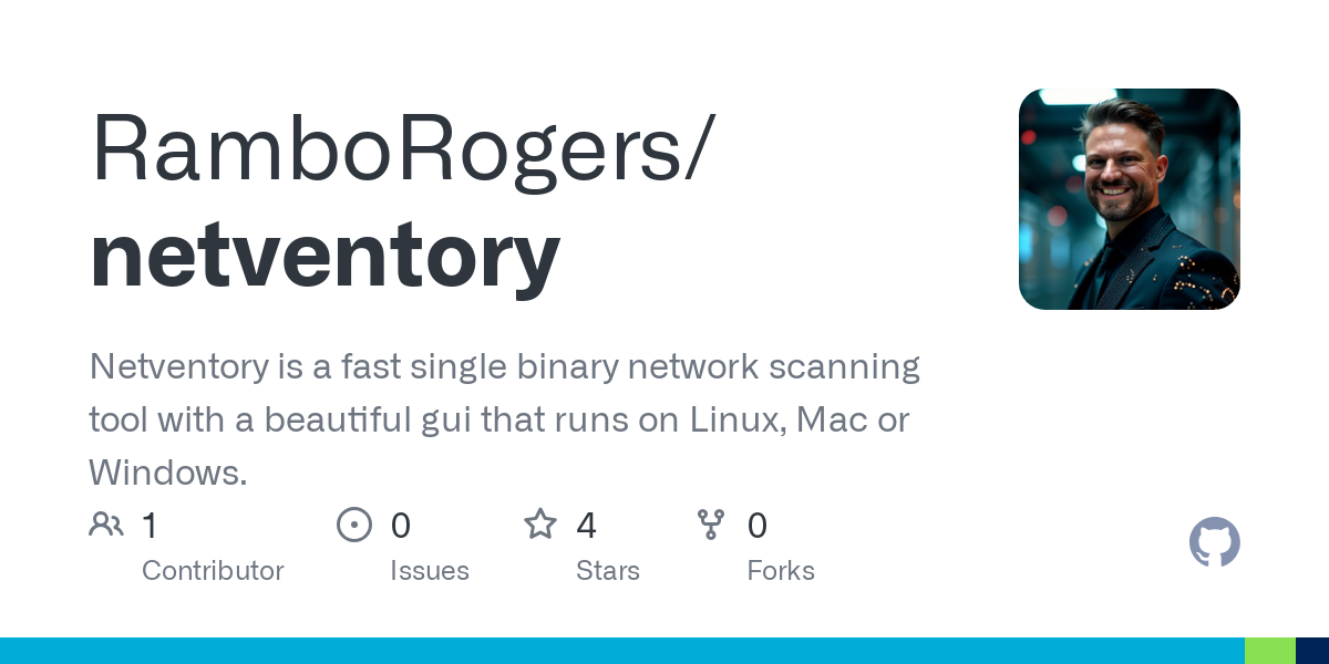 Netventory is a fast single binary network scanning tool with a beautiful gui that runs on Linux, Mac or Windows. - RamboRogers/netventory