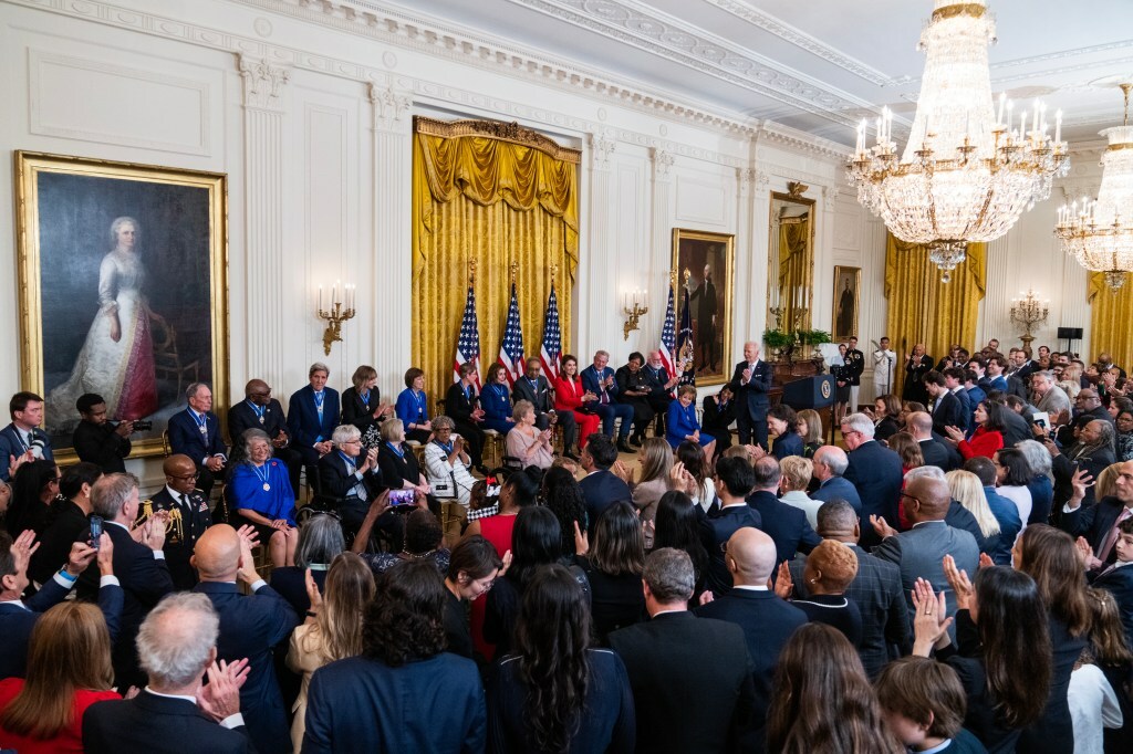 Joe Biden To Award Medal Of Freedom: Bono, Denzel Washington, Michael J. Fox And George Stevens Jr. Among Showbiz Recipients Joe Biden To Award Medal Of Freedom: Bono, Denzel Washington, Michael J. Fox And George Stevens Jr. Among Showbiz Recipients