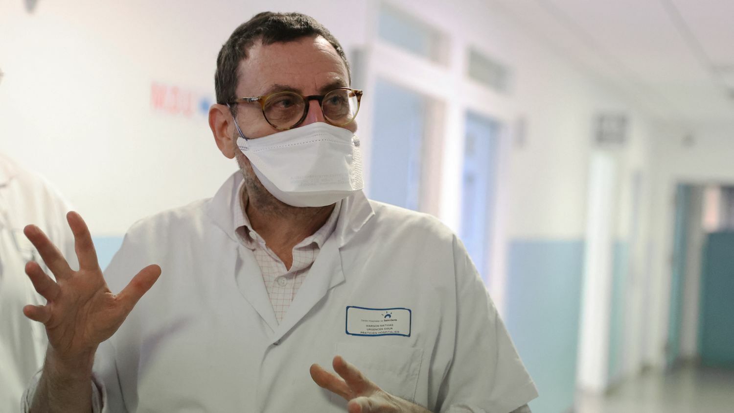 Mathias Wargon à l'hôpital Delafontaine à Saint-Denis (Seine-Saint-Denis) en janvier 2022