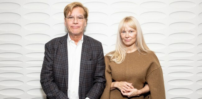 Aaron Sorkin and Pamela Anderson