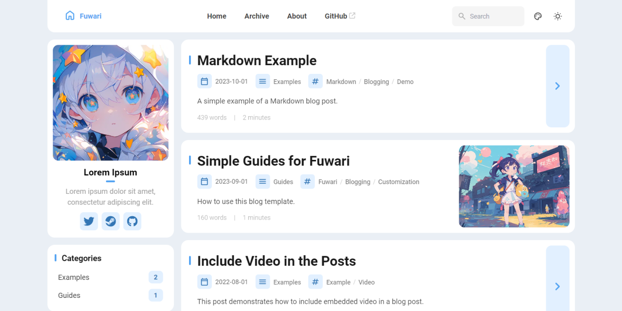 ✨A static blog template built with Astro. . Contribute to saicaca/fuwari development by creating an account on GitHub.